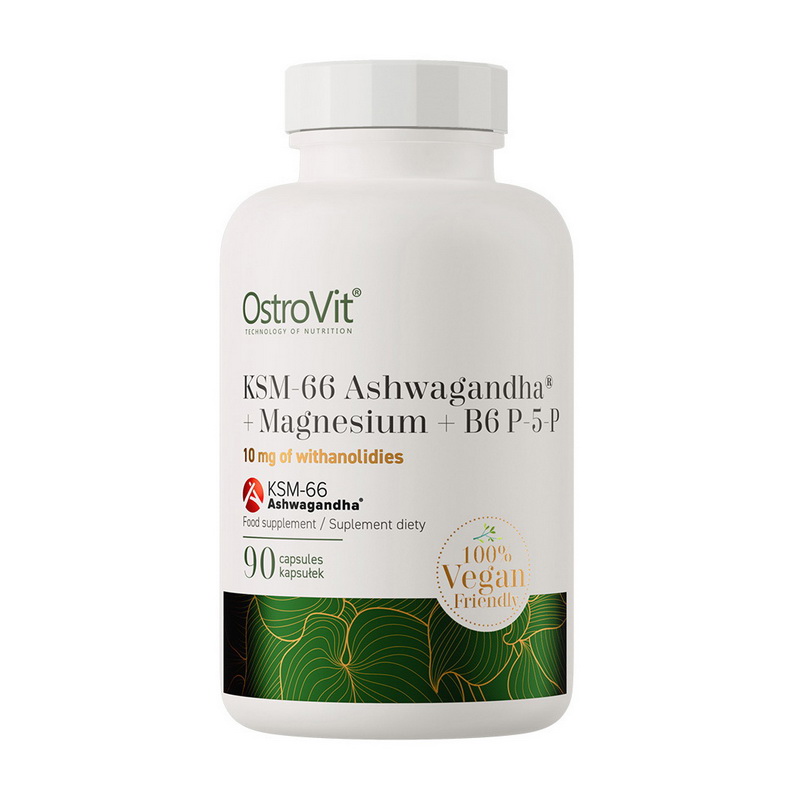 Ashwagandha KSM-66+Magnesium+B6 P-5-P (90 caps) Ashwagandha KSM-66+Magnesium+B6 P-5-P (90 caps)