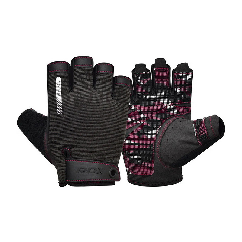 T2 Weightlifting Half Gym Gloves Pink T2 Weightlifting Half Gym Gloves Pink