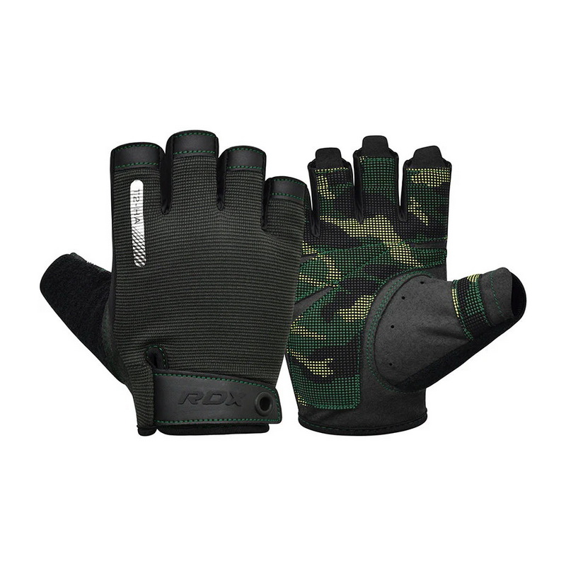 T2 Weightlifting Half Gym Gloves Army Green T2 Weightlifting Half Gym Gloves Army Green