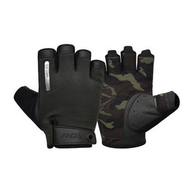 T2 Weightlifting Half Gym Gloves Brown