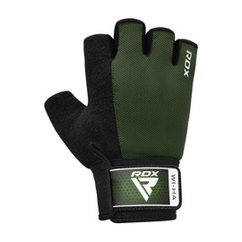 W1H Gym Workout Gloves Half Army Green