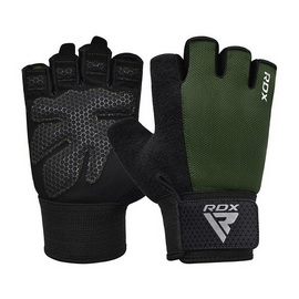 W1 Gym Workout Gloves Half Plus Army Green