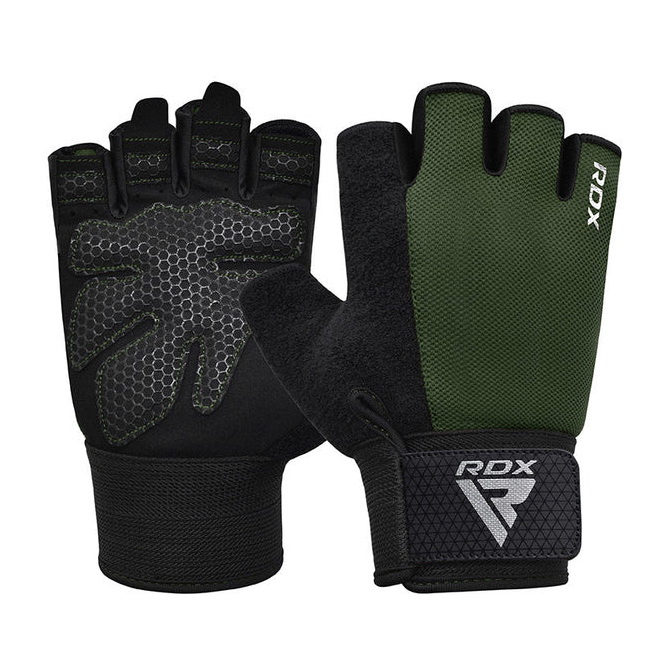 W1 Gym Workout Gloves Half Plus Army Green W1 Gym Workout Gloves Half Plus Army Green