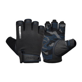 T2 Weightlifting Half Gym Gloves Blue