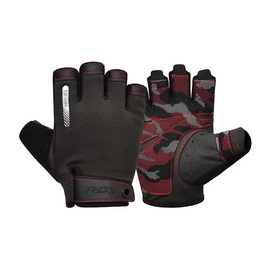 T2 Weightlifting Half Gym Gloves Red