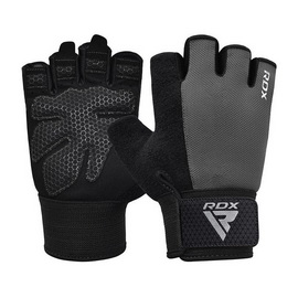 W1H Gym Workout Gloves Half Plus Grey