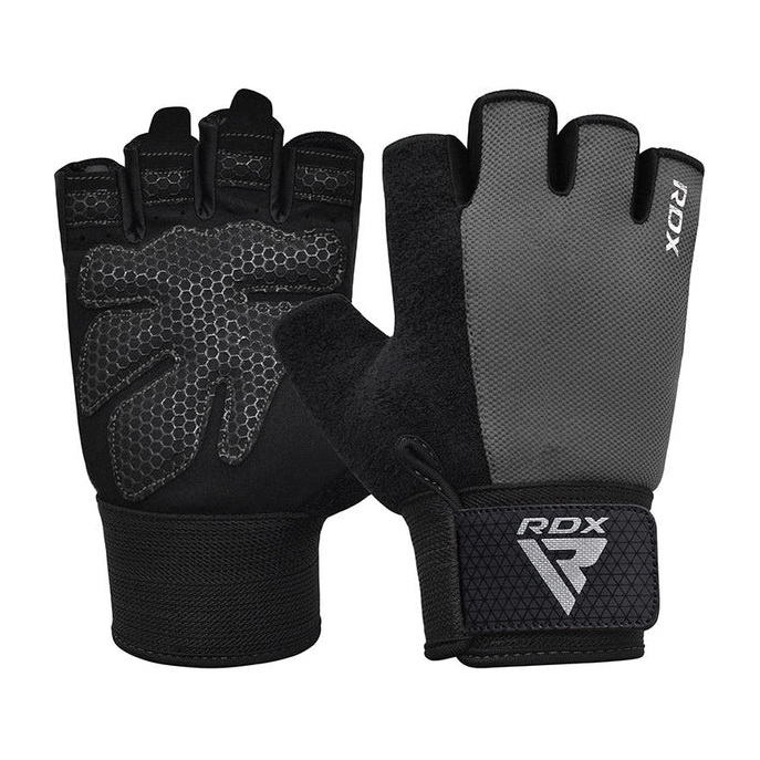 W1H Gym Workout Gloves Half Plus Grey W1H Gym Workout Gloves Half Plus Grey