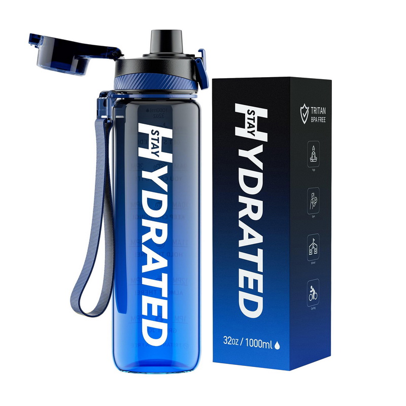 Hydrated Waterbottle Blue/Black (1 l) Hydrated Waterbottle Blue/Black (1 l)