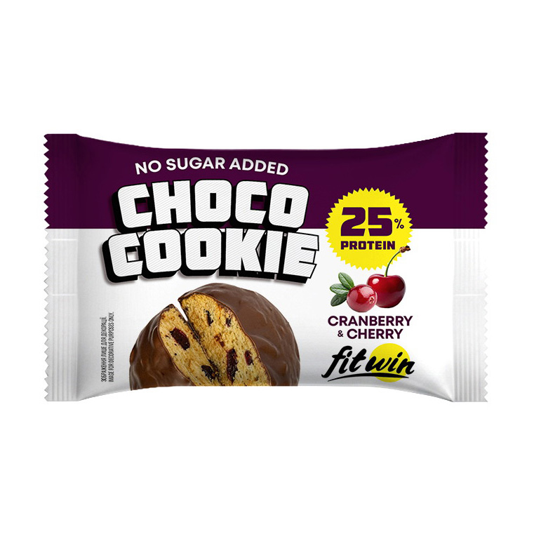 Choco Cookie Cranberry & Cherry (1 x 40 g) Choco Cookie Cranberry & Cherry (1 x 40 g)