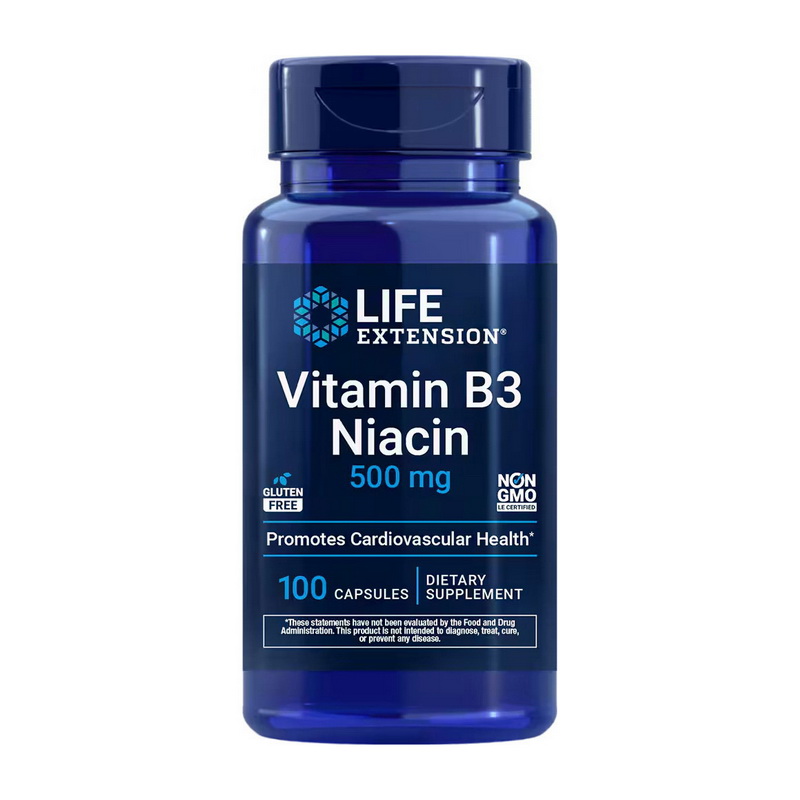Vitamin B3 Niacin 500 mg (100 caps) Vitamin B3 Niacin 500 mg (100 caps)