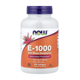 E-1000 with Mixed Tocopherols (100 softgels) E-1000 with Mixed Tocopherols (100 softgels)
