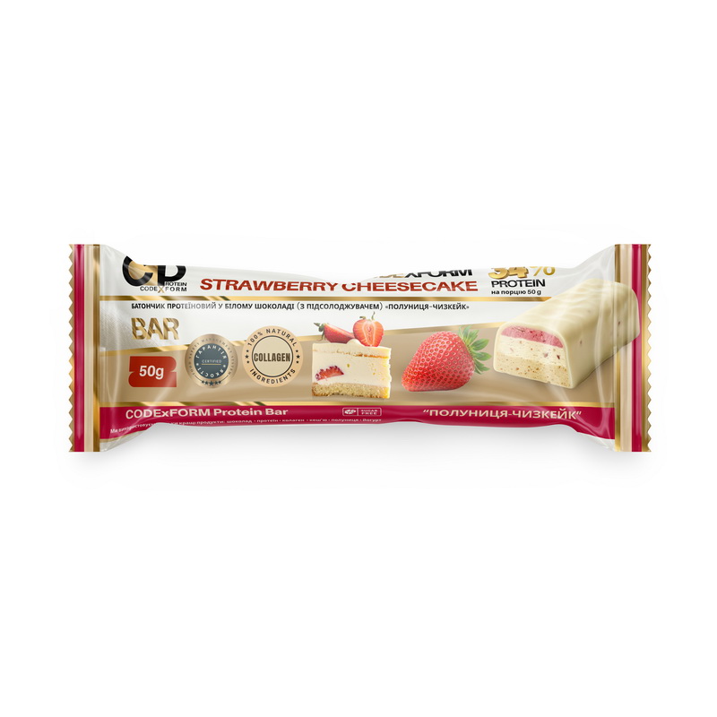 34% Protein Bar Strawberry Cheesecake (1 x 50 g) 34% Protein Bar Strawberry Cheesecake (1 x 50 g)
