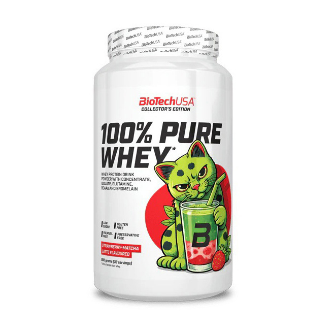 100% Pure Whey Strawberry-Matcha Latte (900 g) 100% Pure Whey Strawberry-Matcha Latte (900 g)