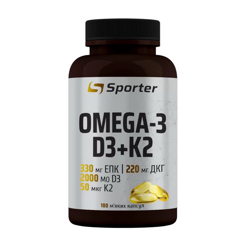 Omega-3 D3+K2 (100 softgels) Omega-3 D3+K2 (100 softgels)