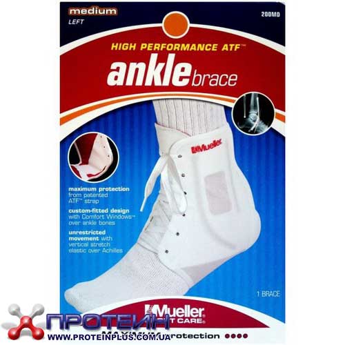 200 голеностоп на шнурке левый, белый 200 голеностоп на шнурке левый, белый