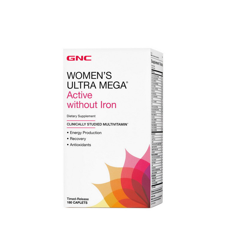 Women`s Ultra Mega Active Without Iron (180 caplets) Women`s Ultra Mega Active Without Iron (180 caplets)